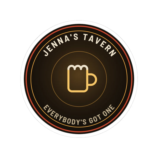 Dive Bar Sticker – Vintage Beer Mug Badge | Jenna's Tavern