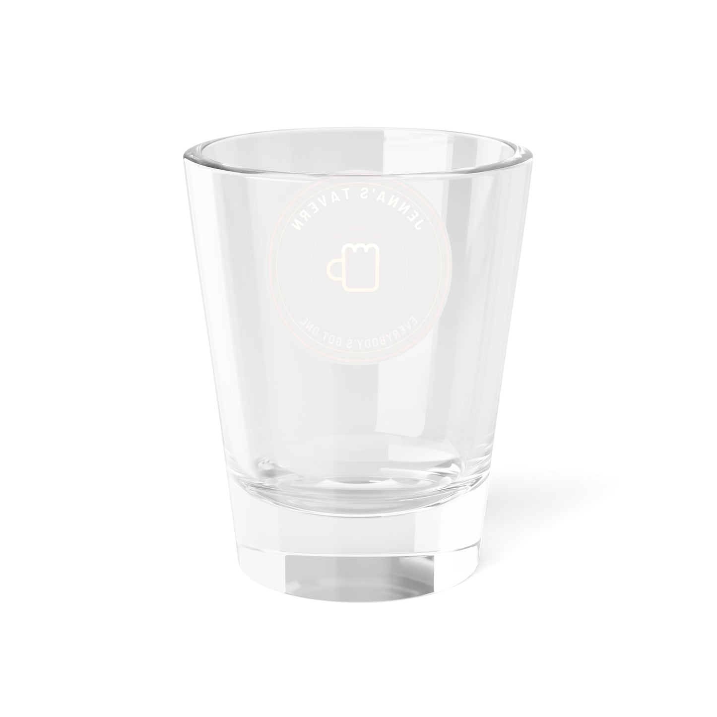Dive Bar Shot Glass with Vintage Beer Badge | Jenna's Tavern